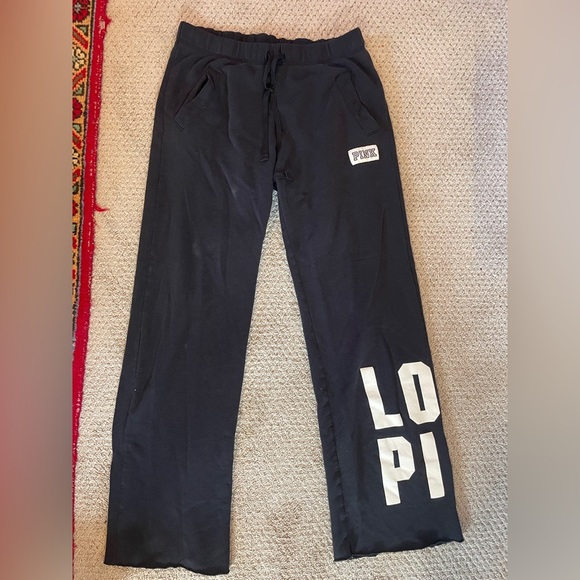 VS Pink Black Sweatpants - Picture 2 of 3